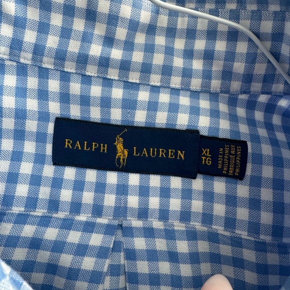 Ralph Lauren Men's Checkered Shirts - Green, Blue, White, Grey - Picture 4 of 5